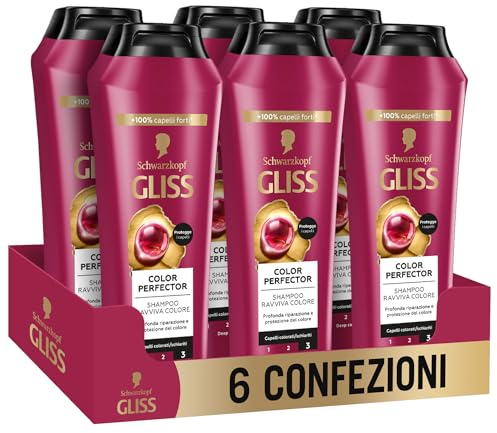 Gliss Ultimate Color Shampoo, 6er Pack (6 x 250 ml) - gesamt: 1500 ml