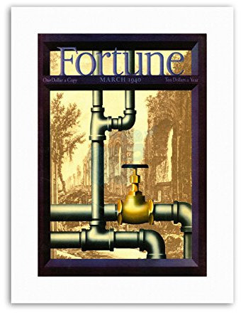 Wee Blue Coo MAGAZINE COVER PLUMBING PIPES TAP VALVE AQUEDUCT RUIN ROMAN USA Poster Canvas