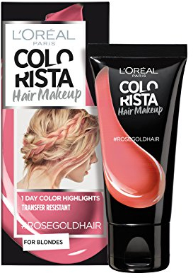 Colorista Hair Makeup Coloration Semi-permanente pour Blondes Rosegold 30 ml - Lot de 2
