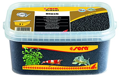 sera Gravel Black 2-3 mm 3.000 ml - Schwarzer Farbkies (Ø 2 - 3 mm) für alle Süß- und Meerwasseraquarien
