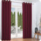 Beautissu 2er Set Thermovorhang Gardine 140x245 cm Bordeaux – Ösen Thermogardine Set – Ösenvorhang isolierend Kälte- & Hitzeschutz – Vorhang verdunkelnd Wohnzimmer, Schlafzimmer – Amelie to