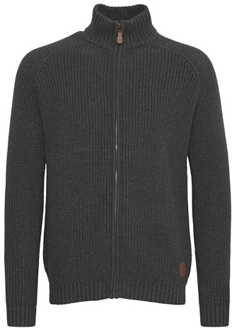 !Solid SDXenos Herren Zip-Jacke Pullover Zipper Grobstrick