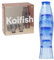 Doiy - Glasbecher-Set - Fischdesign - Aus Glas gefertigt - Stapelbare Dekorationsgläser - Spülmaschinenfest - Blaue Farbe - 8,3x8,3x32,5cm - 4 Stück