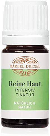 BÄRBEL DREXEL® Reine Haut Intensiv Tinktur, Hautunreinheiten Entferner, Poren Verfeinern (5ml), Gegen Unreine Haut, 100% Vegane Herstellung Deutschland, Anti-Pickel, Akne, Altersakne, Mitesser