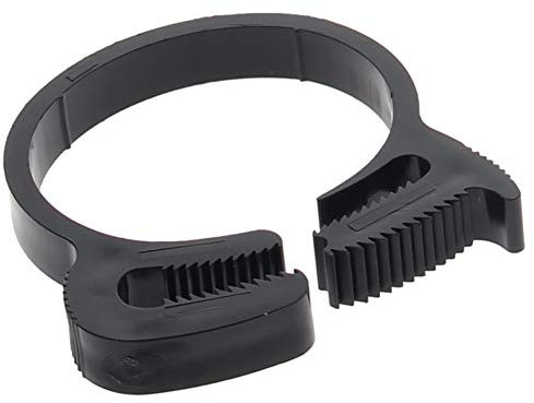 MroMax Fascette stringitubo in nylon a doppia presa, 33,5 mm-35,5 mm/1,32 -1,40 regolabile per il collegamento, il fissaggio, i tubi di tenuta e altri oggetti tubolari, 8 pezzi, colore: nero