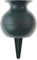 Matches21 Vase funéraire en plastique et piquet de terre Décoration funéraire résistante au gel Vert 22 cm