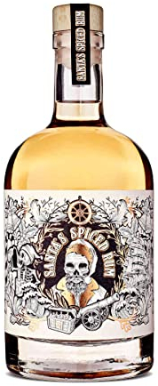 Wajos Santa‘s Spiced Rum 37,8% vol. 500ml, Spirituose mit winterlichen Gewürzen verfeinert, Geschenk für Rum Liebhaber