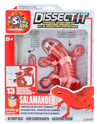 Original SLIMY Lab Dissect-IT Salamander - Experimentieren & Forschen Sezier-Set - Schleim Labor, prämiertes STEM/Mint Lernspielzeug, Slime-Set mit Spielknete und Sezierwerkzeug