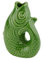 Gift Company Vase Monsieur Carafon XS, Vase décoratif en Forme de Poisson Faïence Green Bay
