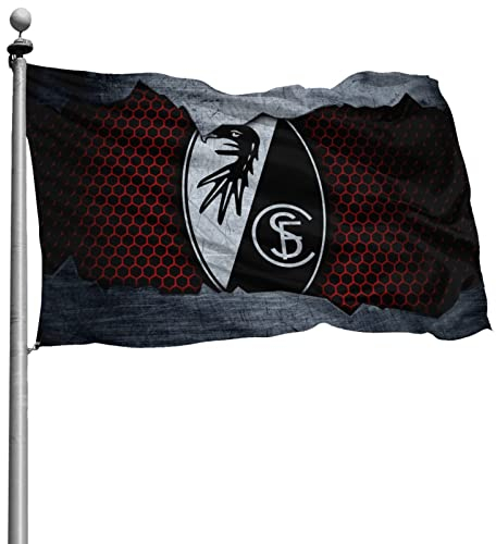 Fnqhappy s-c fre-iburg Familienbanner Gartenbanner Garten Druck Willkommen Party Banner Dekorative Wettkampf Banner, Schwarz, Einheitsgröße