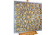 KunstLoft Metallbild 3D | 100% HANDGEFERTIGT | 80x80x2,5cm | Wandbild Metall Deko 'Mesmerizing Metal' | Geometrische Kunst | Silber Gold | Metall Wanddeko Wohnzimmer