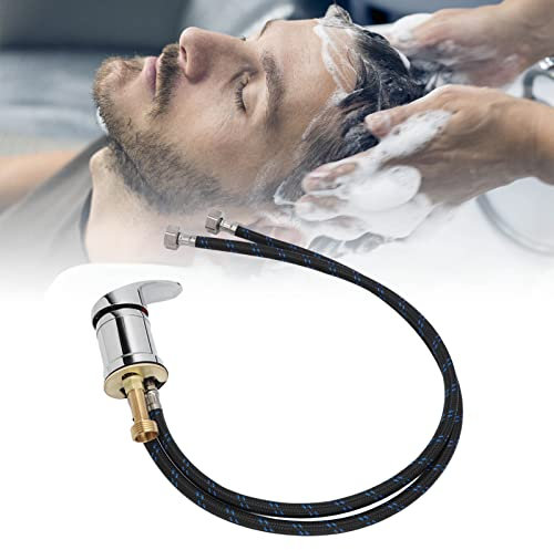 Robinet de bac à shampoing, Robinet de bac à shampoing sûr avec revêtement électrolytique, Robinet de Bassin en Alliage de Zinc résistant à la Corrosion, pour Salon de Coiffure
