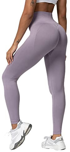 Merlvida Leggins Sportivi Donna Vita Alta Leggings Push Up Pantaloni Palestra Controllo della Pancia Anticellulite Pantacollant