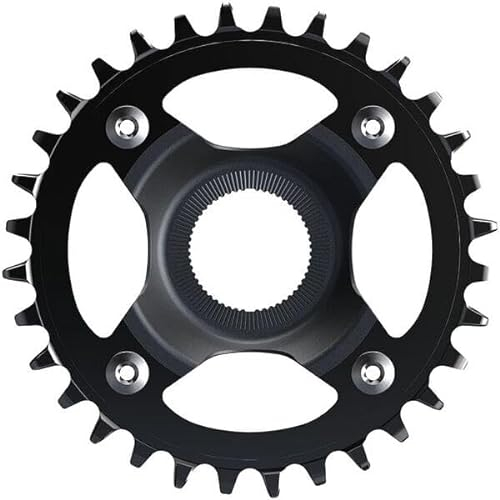 Shimano Chainring 32-Tooth CR-EM800 Black, Unisex-Erwachsene Radfahren, Colour, Size -