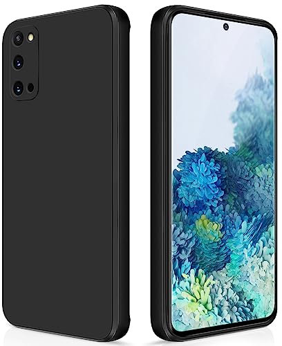 GiiYoon Hülle Kompatibel mit Samsung Galaxy S20, Hochwertiges Liquid Silicone Case, Rundumschutz Handyhülle, Kratzfestes Weiches Mikrofaserfutter- Schwar