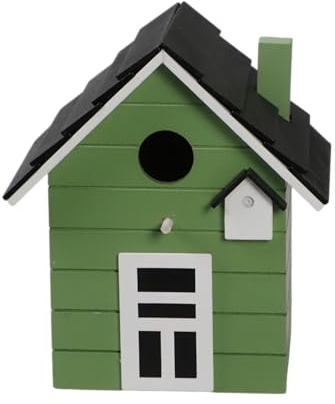 Seaside No.64 - Vogelhaus/Nistkasten für kleine Singvögel wie Meisen, Sperling und Fink - Indoor als Dekoration & Outdoor als Nistplatz in vielen verschiedenen Farbkombis (dunkelgrün)