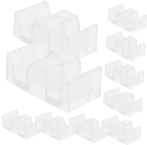 10 Piezas Guía De Puertas De Ducha De Vidrio Guía Inferior De La Puerta De Ducha Corrediza Topes Para Puertas De Ducha Guia Puerta Corredera El Plastico Puerta Del Baño Parachoque