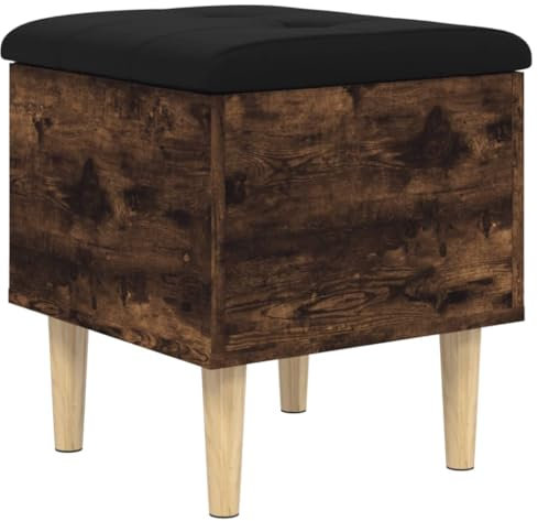 vidaXL Sitzbank mit Stauraum Räuchereiche 42x42x46 cm Holzwerkstoff
