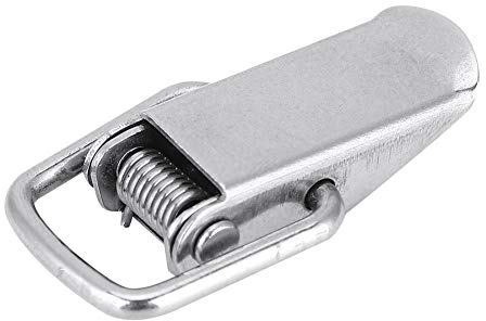 Edelstahl-Feder-Haspenschloss, Riegel-Haspen-Haspenschloss, Riegel-Haspen-Kippschalter-Riegel-Haspen-Schlossverschluss-Befestigungsschnallen Hasp-Hardware-Zubehörteile für