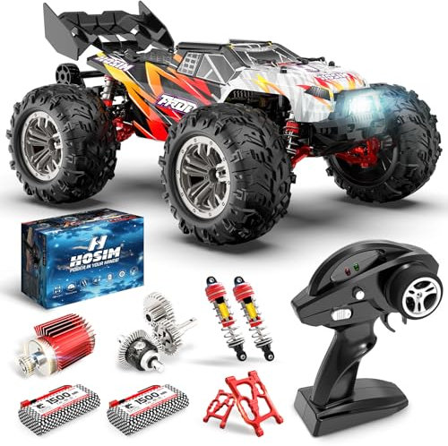 Hosim 1:14 Ferngesteuertes Auto Schnell RC Auto Offroad 52+ km/h, 4WD Hobby-Grade RC Geländewagen Monstertruck RC Cars für Kinder und Erwachsene (X03)