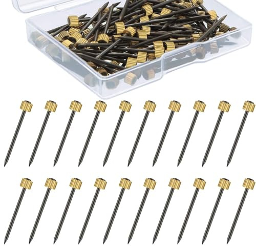 Uskerb 50Pcs Metal Plaster Picture Frame Hangers - Heavy Duty Picture Hanging Kit with Nails and Hooks for Secure Hanging of Heavy Frames on Plaster, Drywall, and Wood Walls