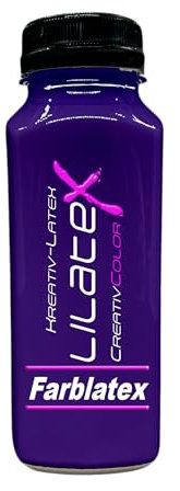 250 ml Lilatex farbiges Creativ-Latex dünnflüssig Flüssiglatex / Farblatex / Latexmilch / Naturlatex (Rotviolett)
