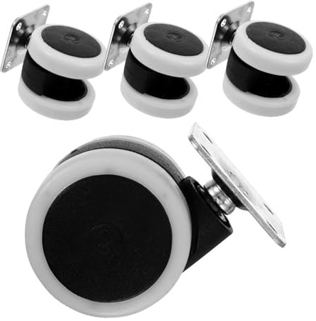 ULTECHNOVO 4stücke Lenkrollen Für Außenbereich Rollensatz Möbelrollen Schwerlastrollensatz Lenkrolle Kleine Möbelrollen Lenkrollen Für Möbel Und Räder Räder Für Babybett Ohne Bremse