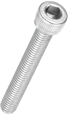 Kozelo Socket Head Cap Screws M6-1x45mm 304 Stainless Steel Silver 50pcs | Allen Socket Drive for Electrical Motor 3D Printing Fan Engine Replacement Use