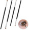 4 Stück Lidschattenpinsel Set, Augenpinsel Set, Feine Makeup-Augenpinsel Mit Borsten und Holzgriff für Eyeliner, Lidschatten und Augenbrauen
