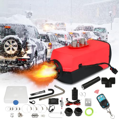 Fiqops Riscaldamento diesel da 8 KW, 12 V/24 V DC Diesel con telecomando e display LCD, per auto, campeggio, camper