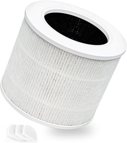 Laukowind Core Mini Replacement Filter Compatible with LEVOIT Core Mini Air Purifier, H13 True Hepa Filter & High-Efficiency Activated Carbon, 1 Pack Filter