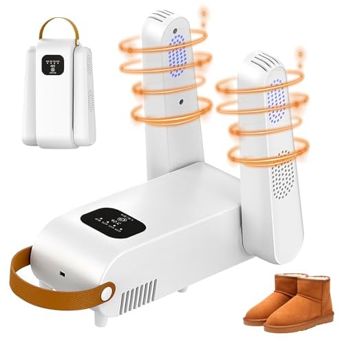Schuhtrockner Elektrisch,Schuh Trockner Mit Intelligenter Timer,Stiefeltrockner,Handschuhtrockner,Schuhwärmer Mit Doppelständer Für Schuhe, Handschuhe,Hüte,Socken,Skistiefel