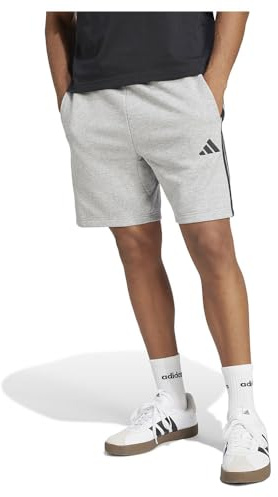 adidas Herren M 3S FT SHO Shorts, Mgreyh/Schwarz, XXL