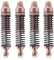 RWEQUTES 4PCS Metall Öl Stoßdämpfer Dämpfer for TRX4M TRX-4M Bronco Defender 1/18 RC Crawler Auto Upgrade Teile Zubehör(Brown)