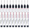 TQEBWUS Marker with Long Tip, Pack of 10 Deep Hole Markers Construction Pens - Drill Hole Marker Waterproof Construction Paint Markers, Tip Construction Site Pen Long Head Deep Hole Marker Metal