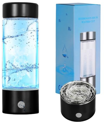 Hydrogen Water Bottle,Portable Hydrogen Water Generator Machine, Improve Water in 3 Minutes Quick Electrolysis, Suitable for Home, Office, Travel, Daily Drinking (Black)