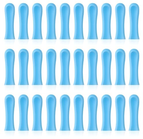 30pcs Silicone Ear Spoon Tips Silicone Ear Camera Replacement Tips for Wet Dry Ear Wax Cleaning Ear Wax Removal Tip Ear Spoon Accessories Set Reusable Silicone Soft Cleaning Reuse Cap for Teens Adult