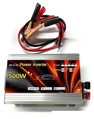 DZSHONGXINSM Convertisseur Transformateur De Tension Portable Chargeur Automatique Convertisseur Puissance Voiture Onduleur Solaire 12V 220V 500W 1000W 1500W 2000W Transformateur(500W 12V)