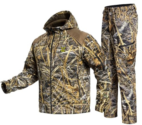 Ruhiger Jagdanzug, Camouflage, Softshell-Kleidung, Kleidung, Hoodie, Jacke, Hose für Herren