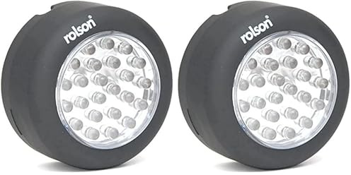 Rolson 60702 24 LED Lamp with Hook & Magnet (Pack of 2)