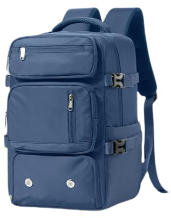 Fryloo Rucksack Diebstahlsicherer Flugzeug-reiserucksack – Von Ryanair Zugelassene Handgepäcktasche, Laptop-Rucksack Für Wandern Und Sport, Handgepäck Herren-dunkelblau