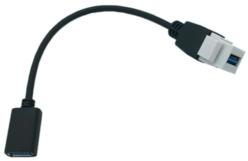 USB3.0 Cable USB3.0 A Female to Male Panel Mount Insert Adapter for Wall Socket Face Plate Panel Mount