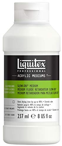 Liquitex Trocknungsverzögerer Acrylmedium, Retarder, Slow Dri Farbmischmedium 237ml, 237ml-Retarding Medium Fluid, 237