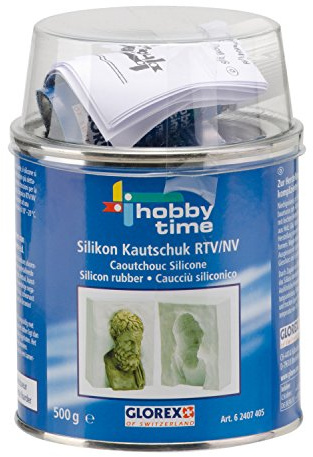 GLOREX Silikon-Kautschuk NV 500 g, Mehrere Elemente, Mehrfarbig, 8,5 x 8,5 x 12 cm
