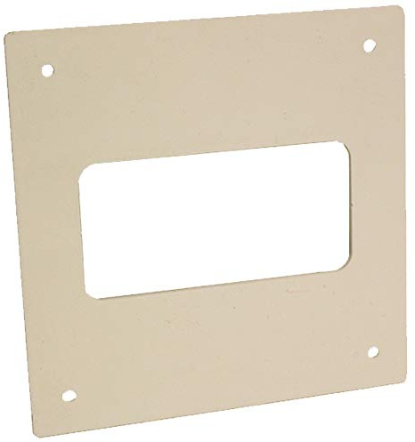 Kair Wall Plate 110mm x 54mm for Rectangular Ducting | Square cover with 4 x screw holes and open socket, Socket Dimensions W: 133mm and H: 55mm L: 2mm