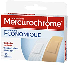 Bande en tissu spécial mouvements Mercurochrome - x5