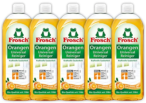 Frosch Orangen Universal Reiniger - kraftvoller Allzweckreiniger, 5er Pack (5 x750 ml)