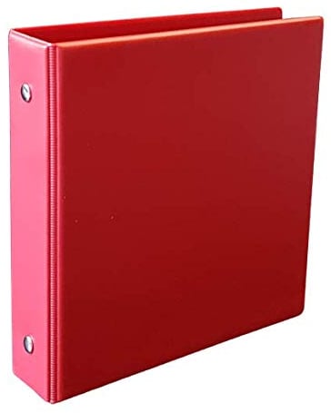 Veloflex 4167020 Karteikartenordner A6, Ringbuch, Ordner, mit Innentasche, PVC, 150 x 160 x 30 mm, rot