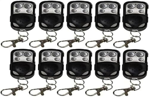 GC GLOBALCOMMERCE - Mando a Distancia para Puerta automática Universal a 433,92 MHz, níquel, ETC 10 mandos a Distancia