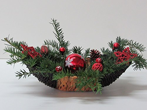 Unbekannt Dekoschale Schale 33,5 cm 2-farbig Wasserhyazinthe/Seegras Dekokorb Dekokörbchen Korbschale